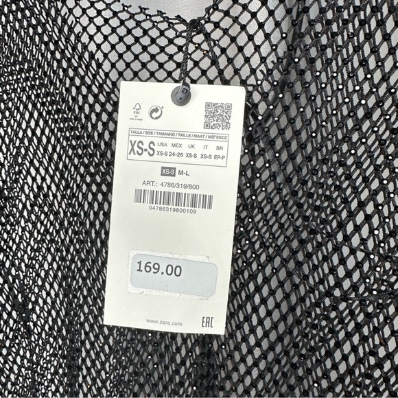 Zara Limited Edition Rhinestone
Mesh Dress - Picture 16 of 16